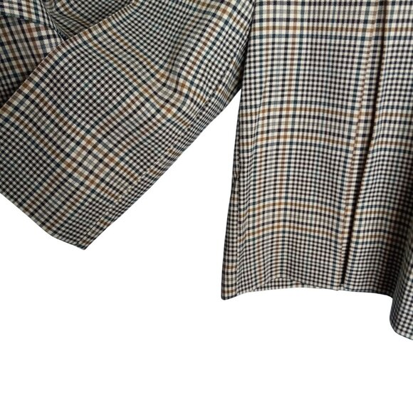 INC International Concepts Size 4 Pants Cropped Culottes Rebecca Plaid High Rise - Picture 3 of 8